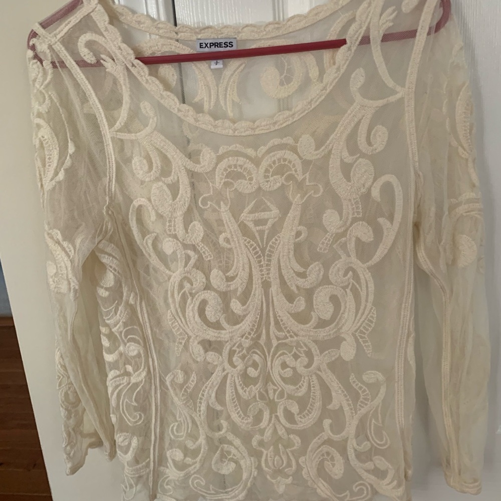Express lace top. Size S